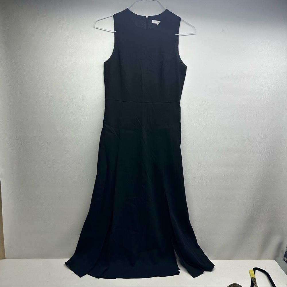 ANN MASHBURN LONG Elegant Black Sleeveless Dress SIZE 6